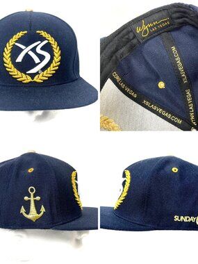 XS Nightswim Wynn Las Vegas Encore Nightclub Snapback Cap Flatbrim Hat Rare